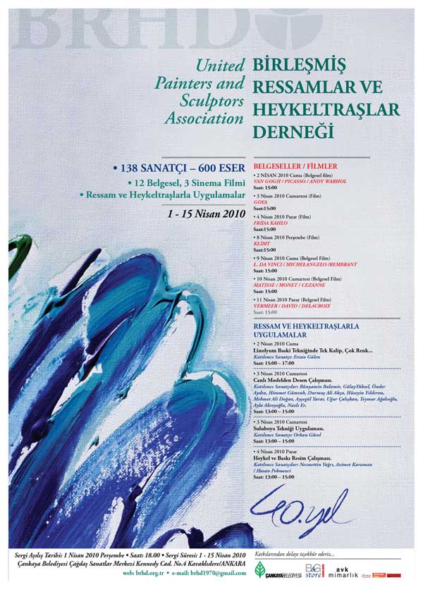 BRHD 40. YIL BÜYÜK SERGİSİ (2010) afişi