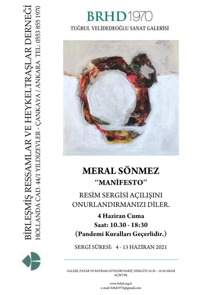 MERAL SÖNMEZ Manifesto Sergi afişi