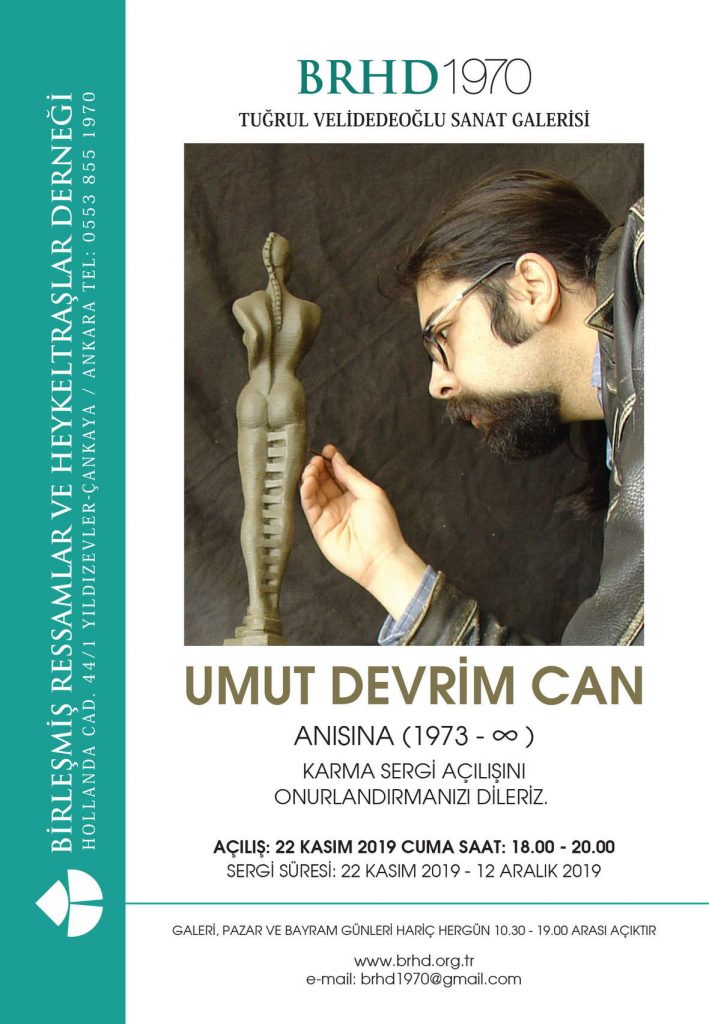 Umut Devrim Can Anısına Karma Sergi afişi