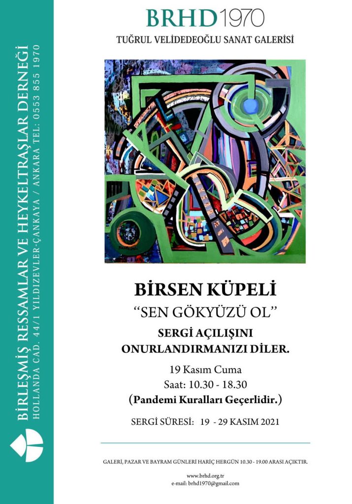 Birsen Küpeli sergi afişi