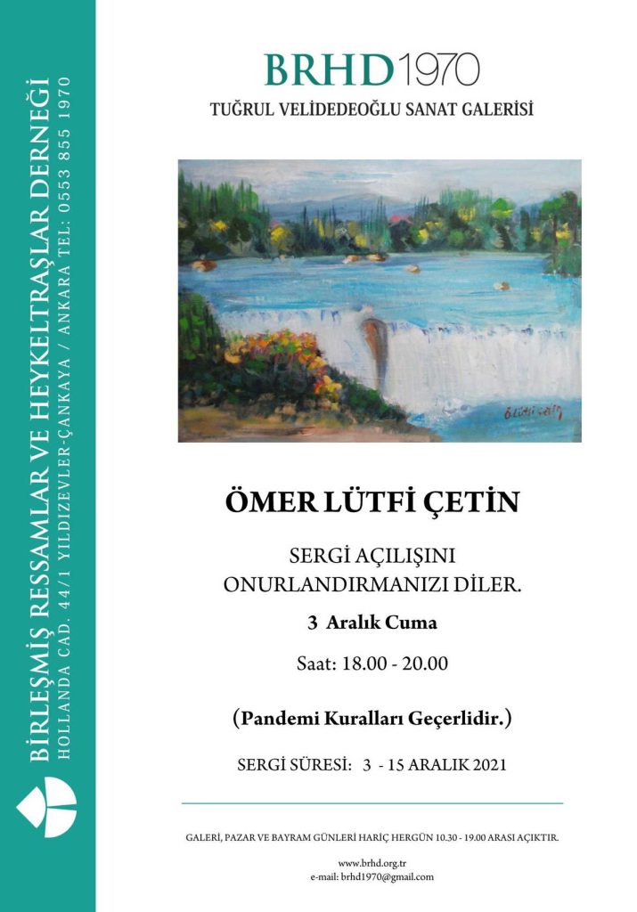 ÖMER LÜTFİ ÇETİN sergi afişi