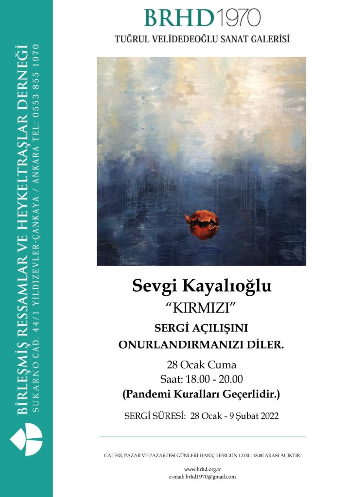 Sevgi Kayalıoğlu sergi afişi