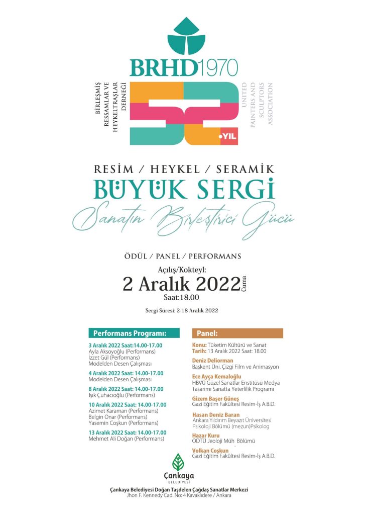 BRHD 52. yıl sergi afişi