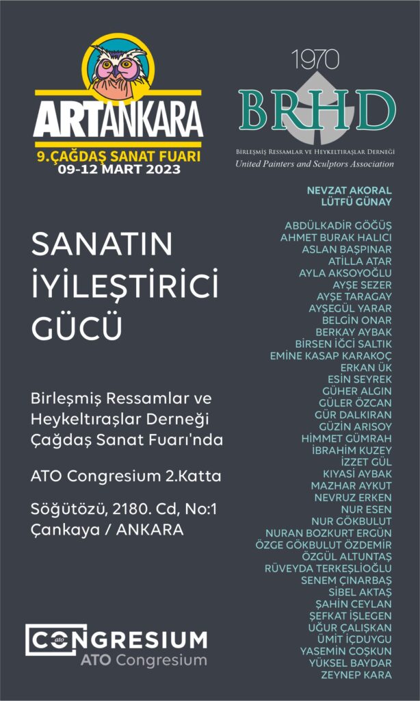 9. artankara çağdaş sanat fuarı BRHD sergisi