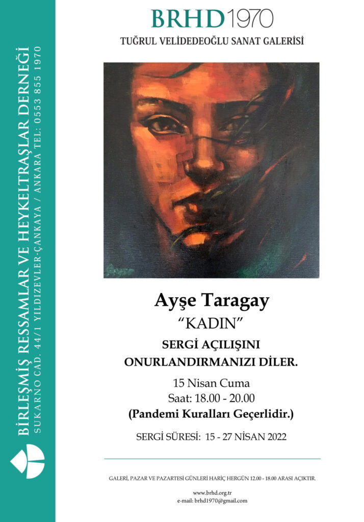 Ayşe Taragay “Kadın” sergi afişi