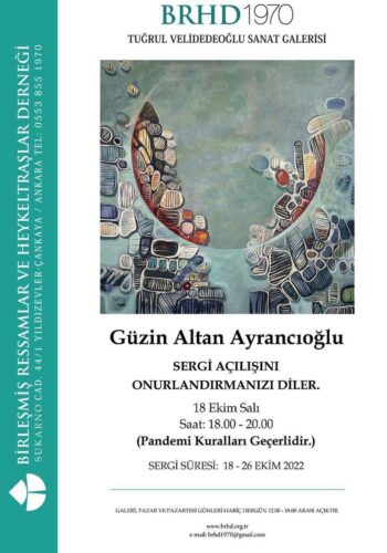 Güzin Altan Ayrancıoğlu brhd resim sergisi