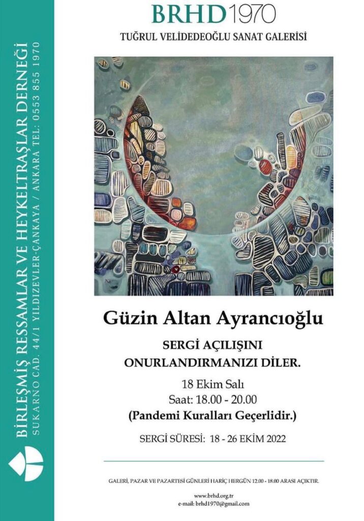 Güzin Altan Ayrancıoğlu brhd resim sergisi
