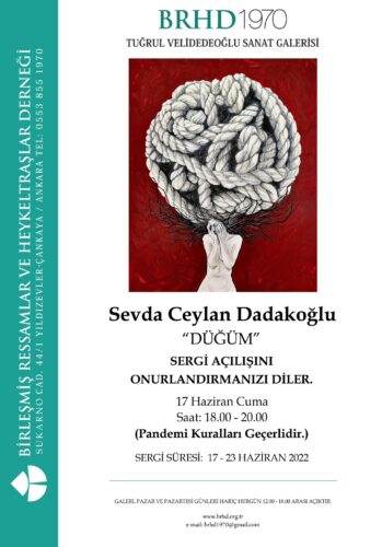 Sevda Ceylan Dadakoğlu “Düğüm” sergi afişi