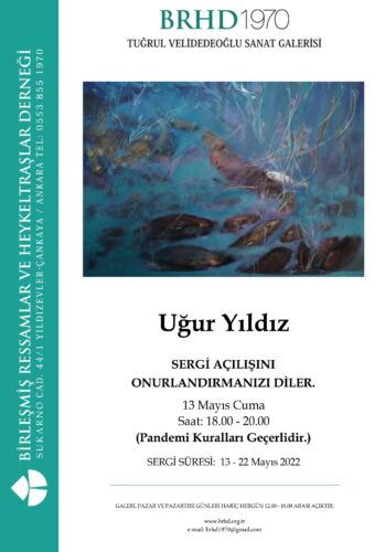 Uğur Yıldız “Resim Sergisi” sergi afişi