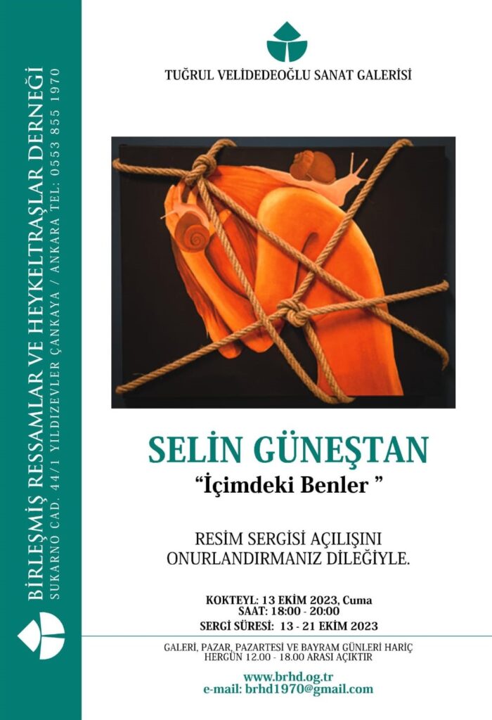 Selin Güneştan sergi afişi