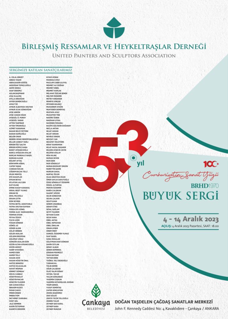 2023 53. yıl Büyük Sergi afişi