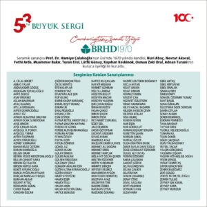2023 53. yıl Büyük Sergi isimli