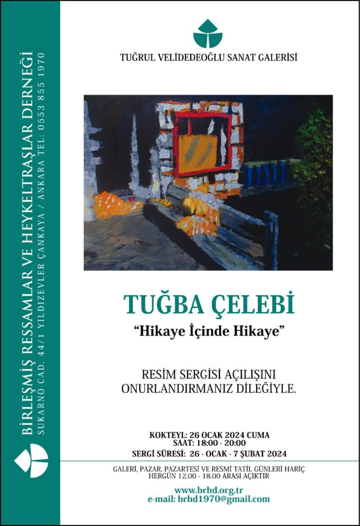 Tuğba Çelebi sergi afişi