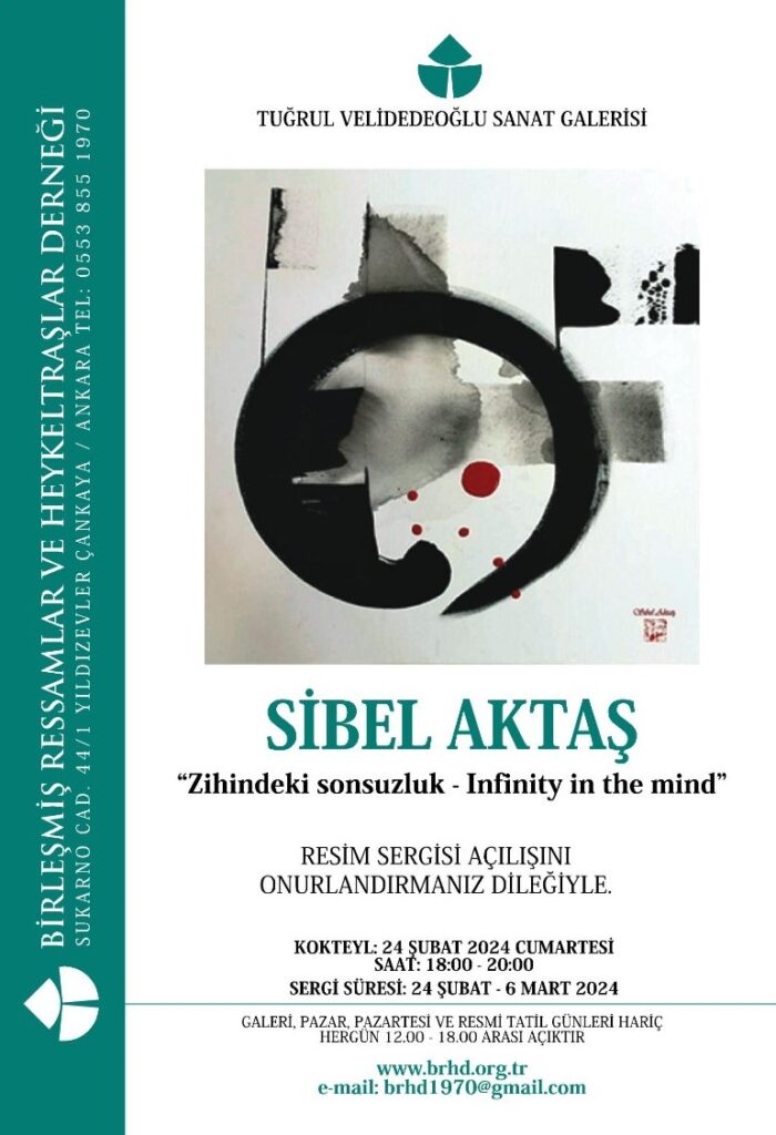 Sibel Aktaş sergi afişi