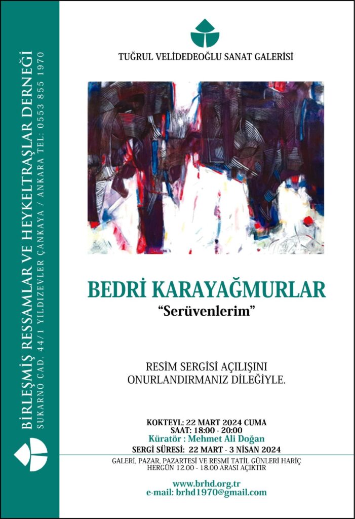 Bedri Karayağmurlar brhd sergi afişi