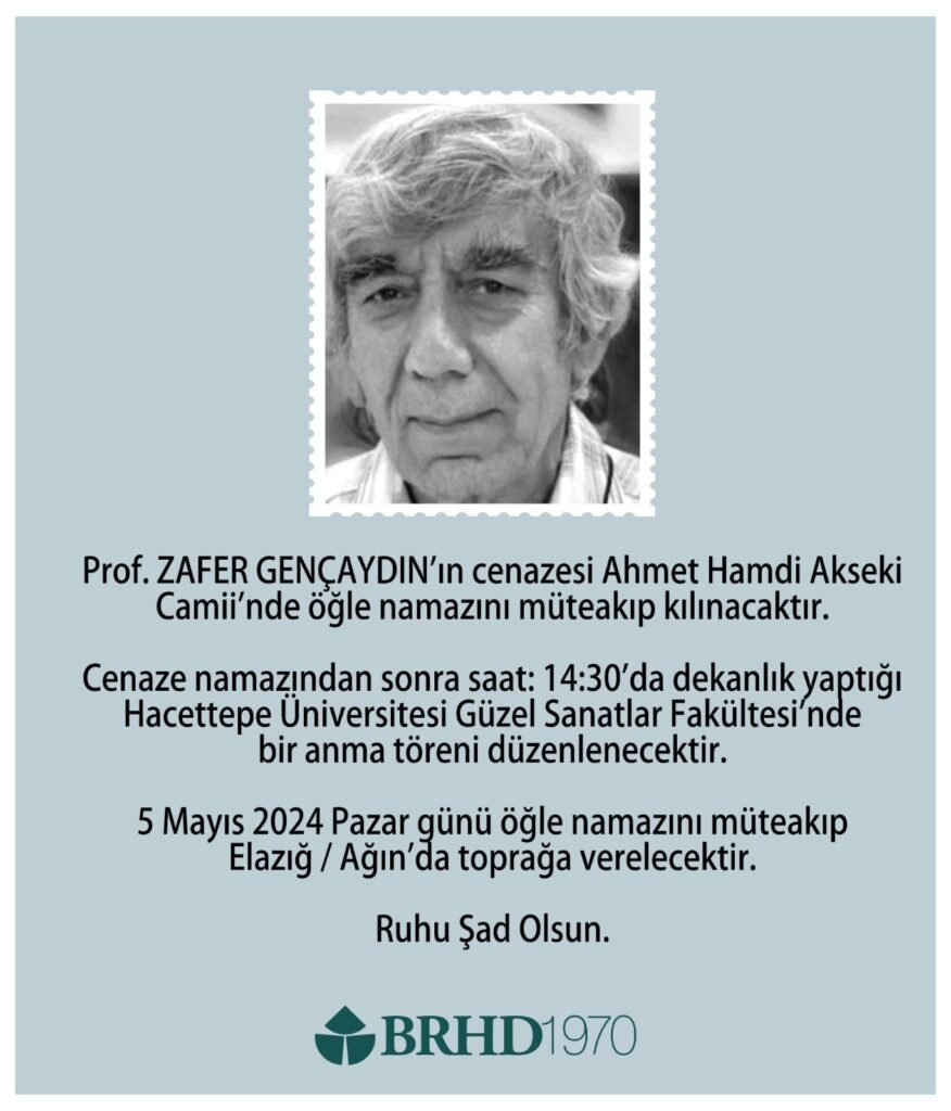 Zafer Gençaydın vefat etti