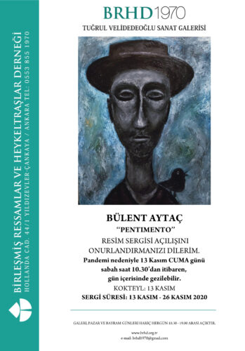 BÜLENT AYTAÇ sergi afişi ÖN