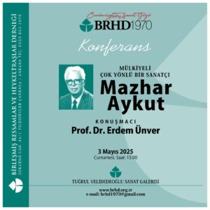 Mazhar Aykut konuşma afişi brhd
