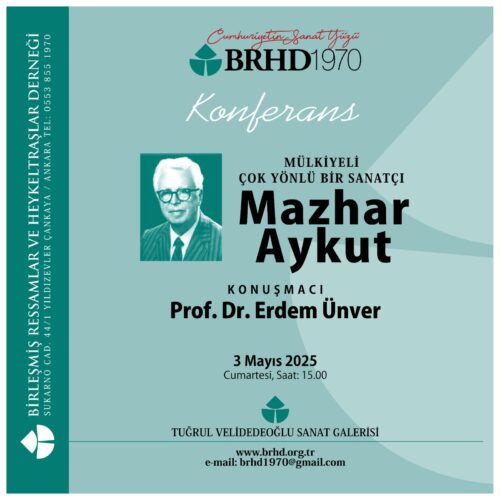 Mazhar Aykut konuşma afişi brhd