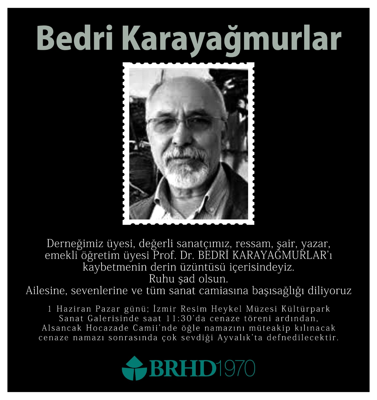 bedri karayağmurlar vefat haberi
