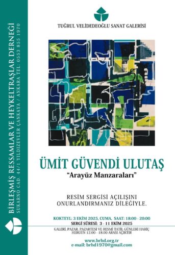 Ümit Güvendi Ulutaş brhd sergi afişi