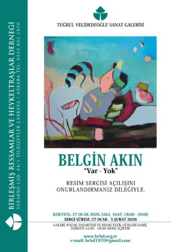 Belgin Akın sergi afişi